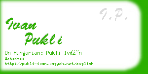 ivan pukli business card